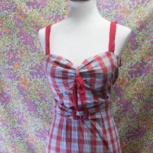 Stop Staring Gingham Wiggle Dress